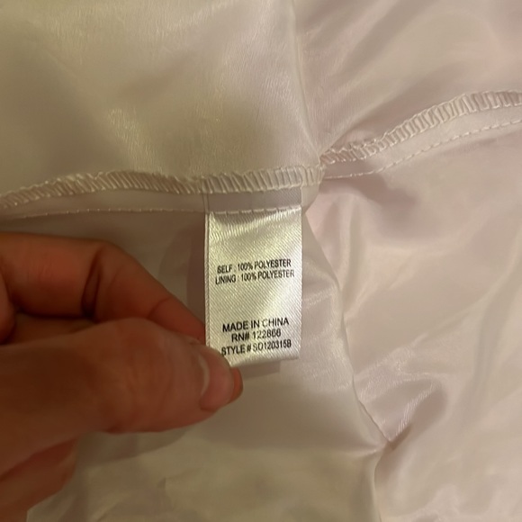 Triple layered white and cream flower girl/special occasion. Sz 8. Gold sequins - Picture 9 of 9